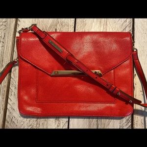Stella and Dot Red Leather crossbody bag